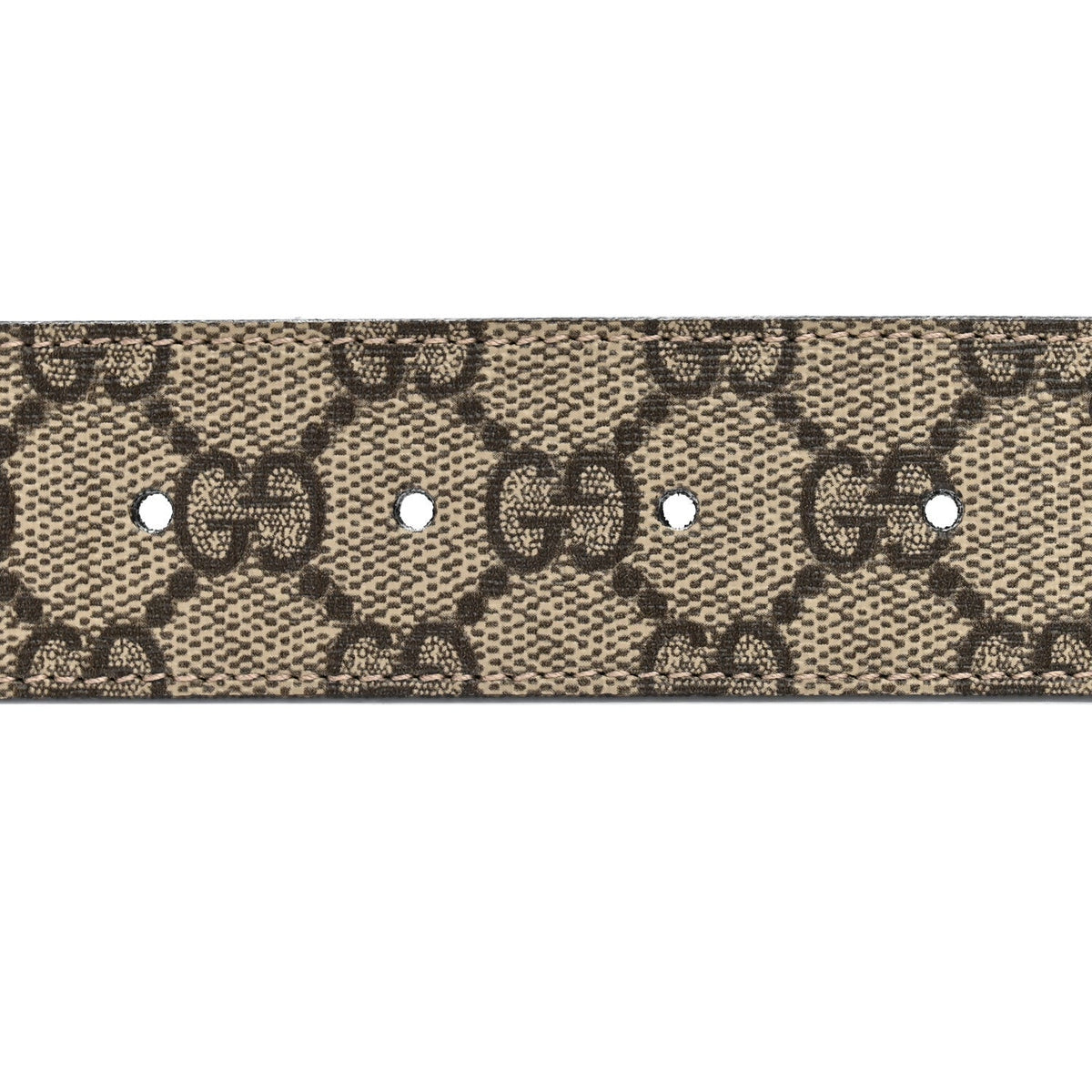 GG Supreme Monogram Interlocking G 37mm Belt 75 30 Beige Ebony