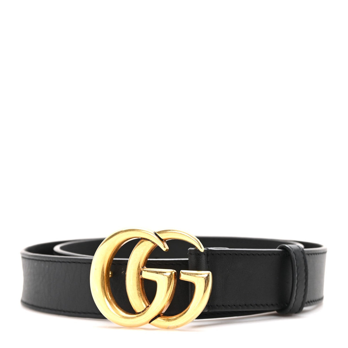 Calfskin Double G 30mm Belt 80 32 Black
