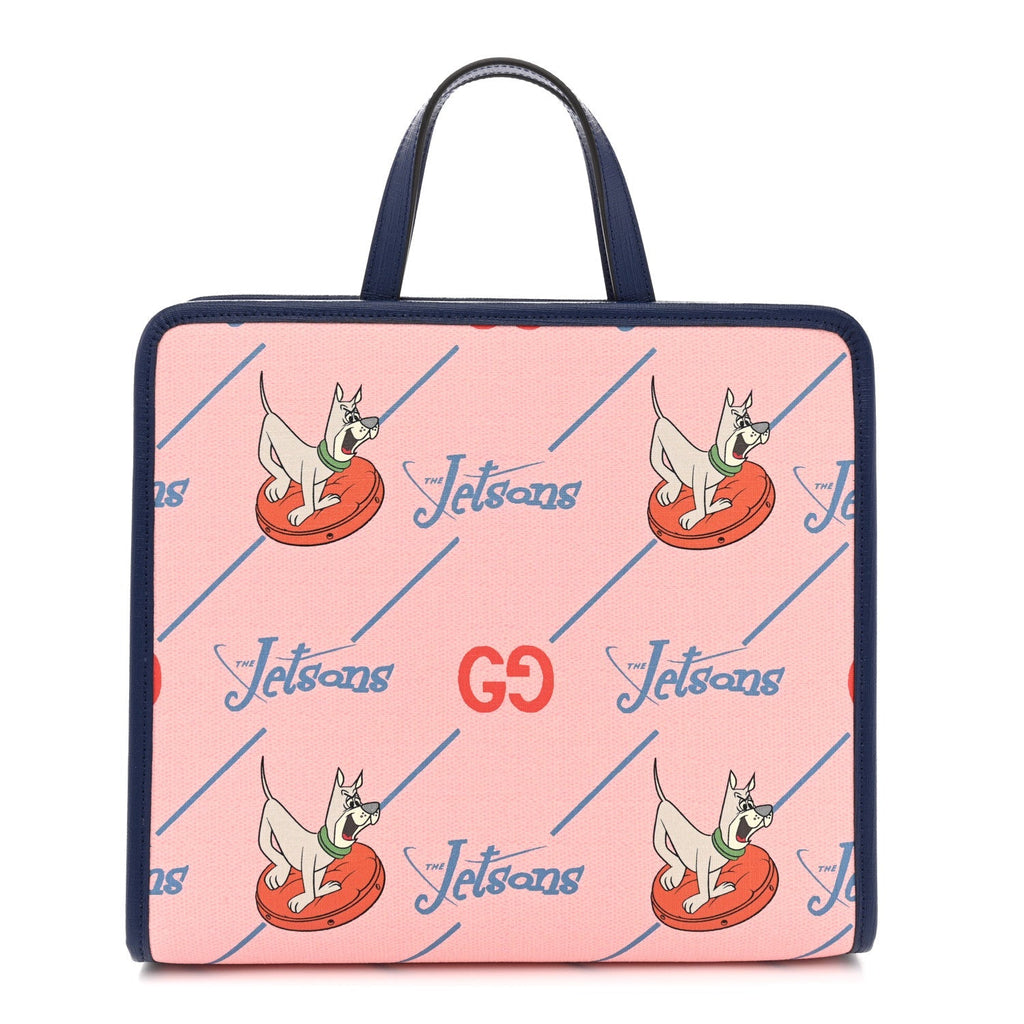Coated Canvas Interlocking G The Jetsons Childrens Tote  Pink Multicolor