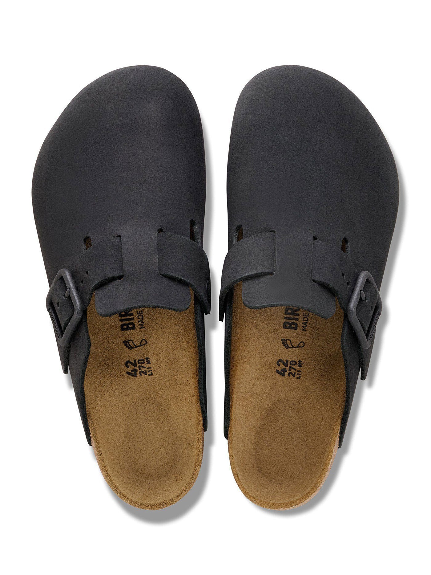 Boston Wire Buckle Nubuck R Black Shoes