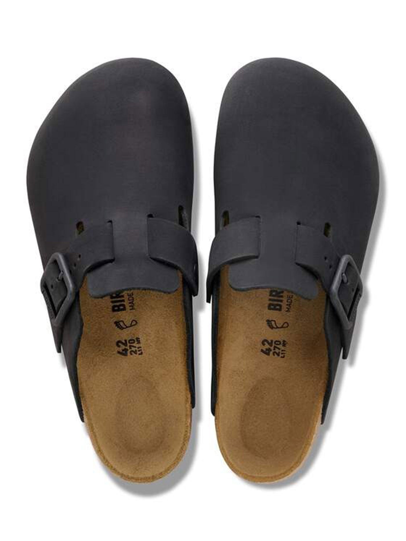 Boston Wire Buckle Nubuck R Black Shoes