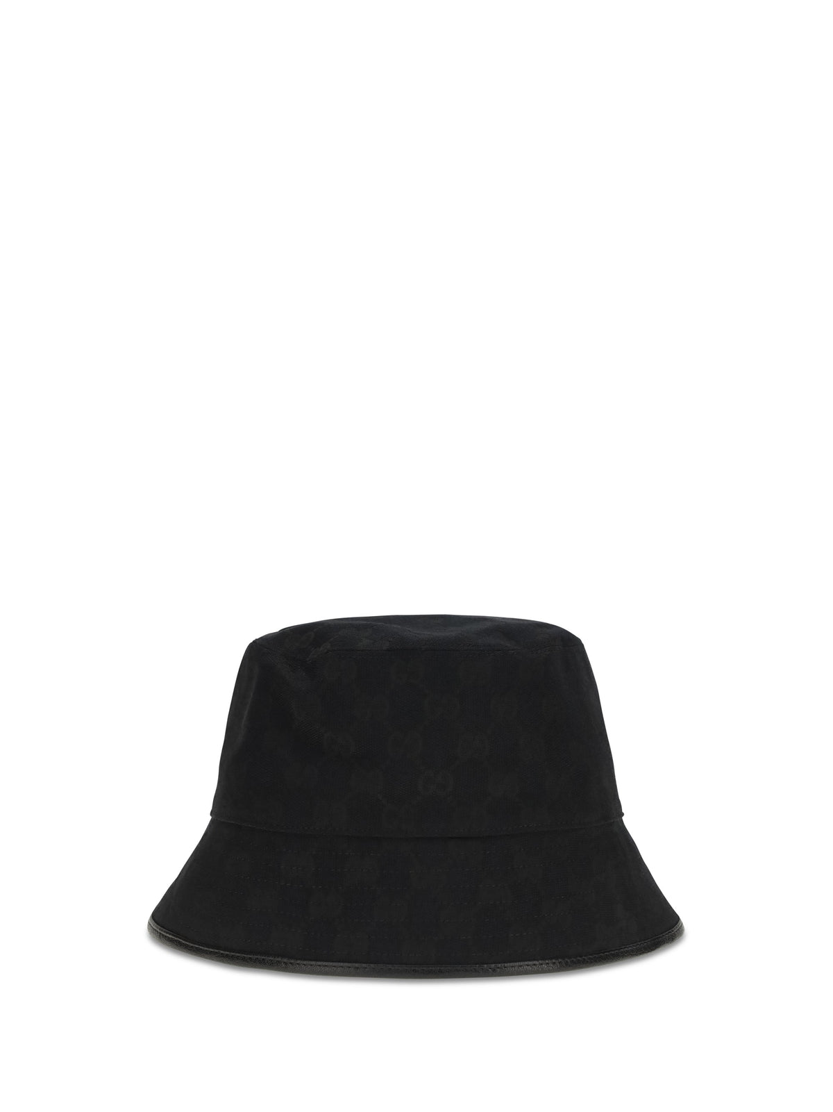 Gucci 8757404HBJS GG Canvas Bucket Hat — Black