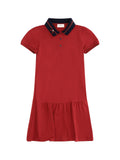 Gucci Cotton Polo Dress — Red