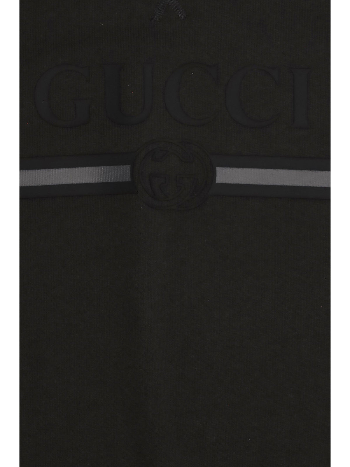 Gucci Cotton Logo Hoodie — Gray