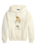 RALPH LAUREN WOMEN Polo Bear Fleece Hoodie Parchment Cream