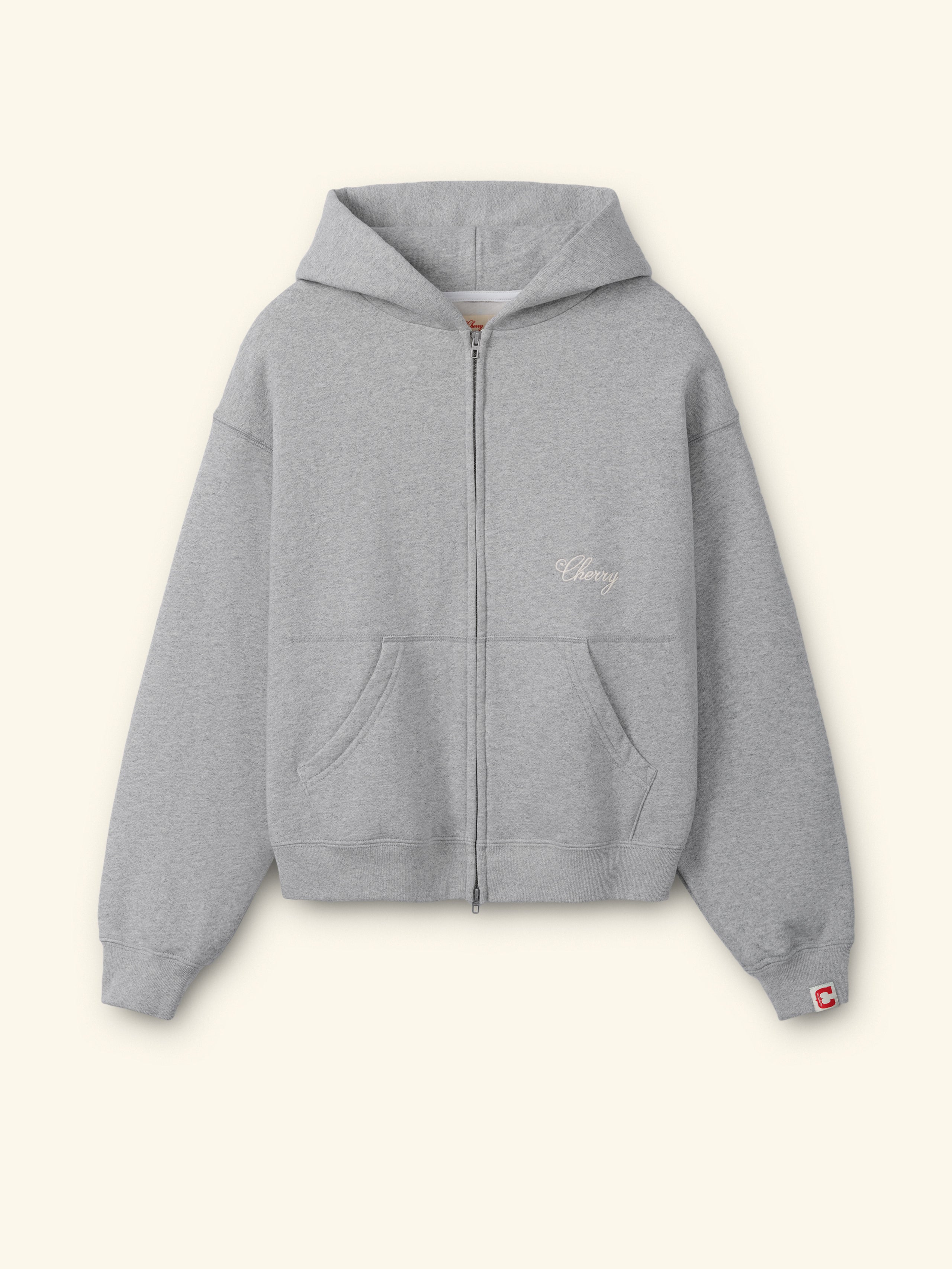 American Classic Zip Hoodie (Heather Grey)