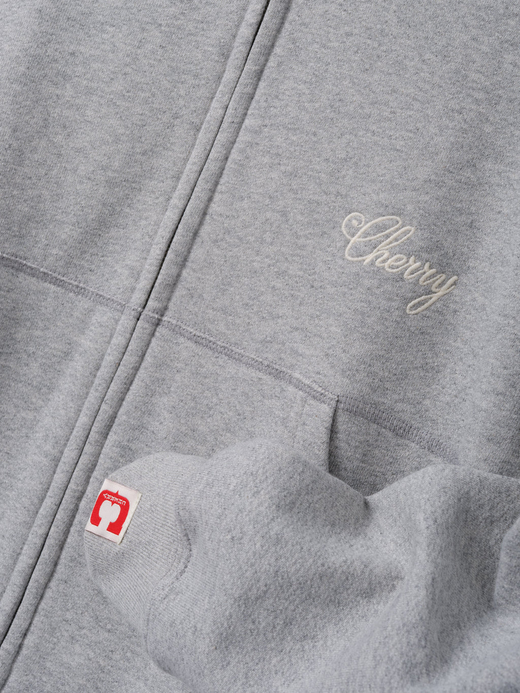 American Classic Zip Hoodie (Heather Grey)