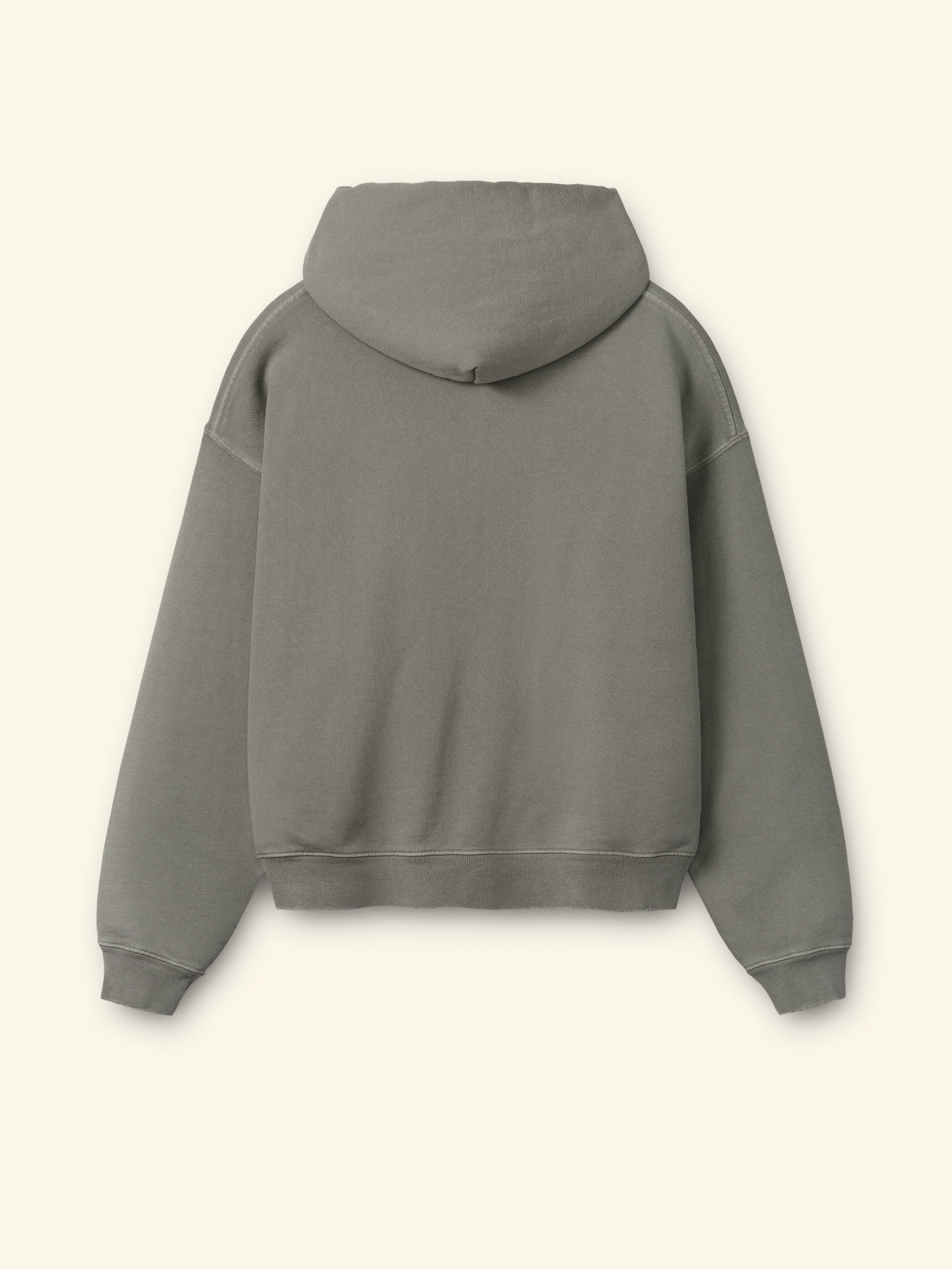 Distressed Zip Up Hoodie (Smoke)