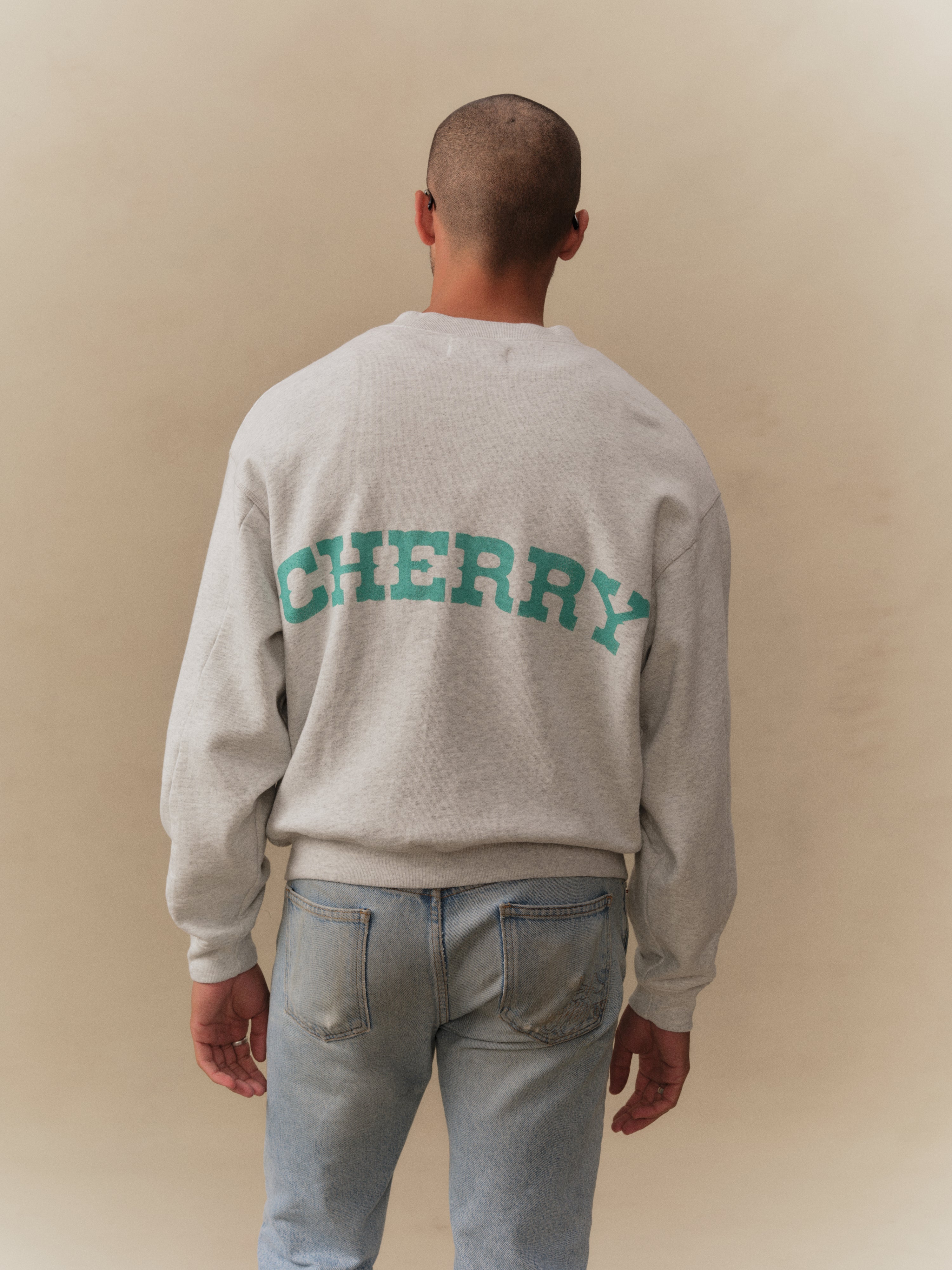 Gecko Zip Up Crew (Heather Grey)