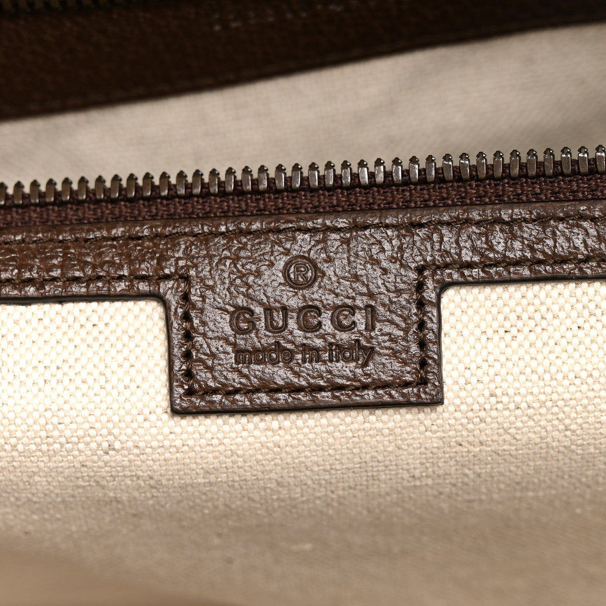 GG Supreme Monogram Textured Dollar Calfskin Web Large Savoy Bowling Bag Beige Ebony New Acero