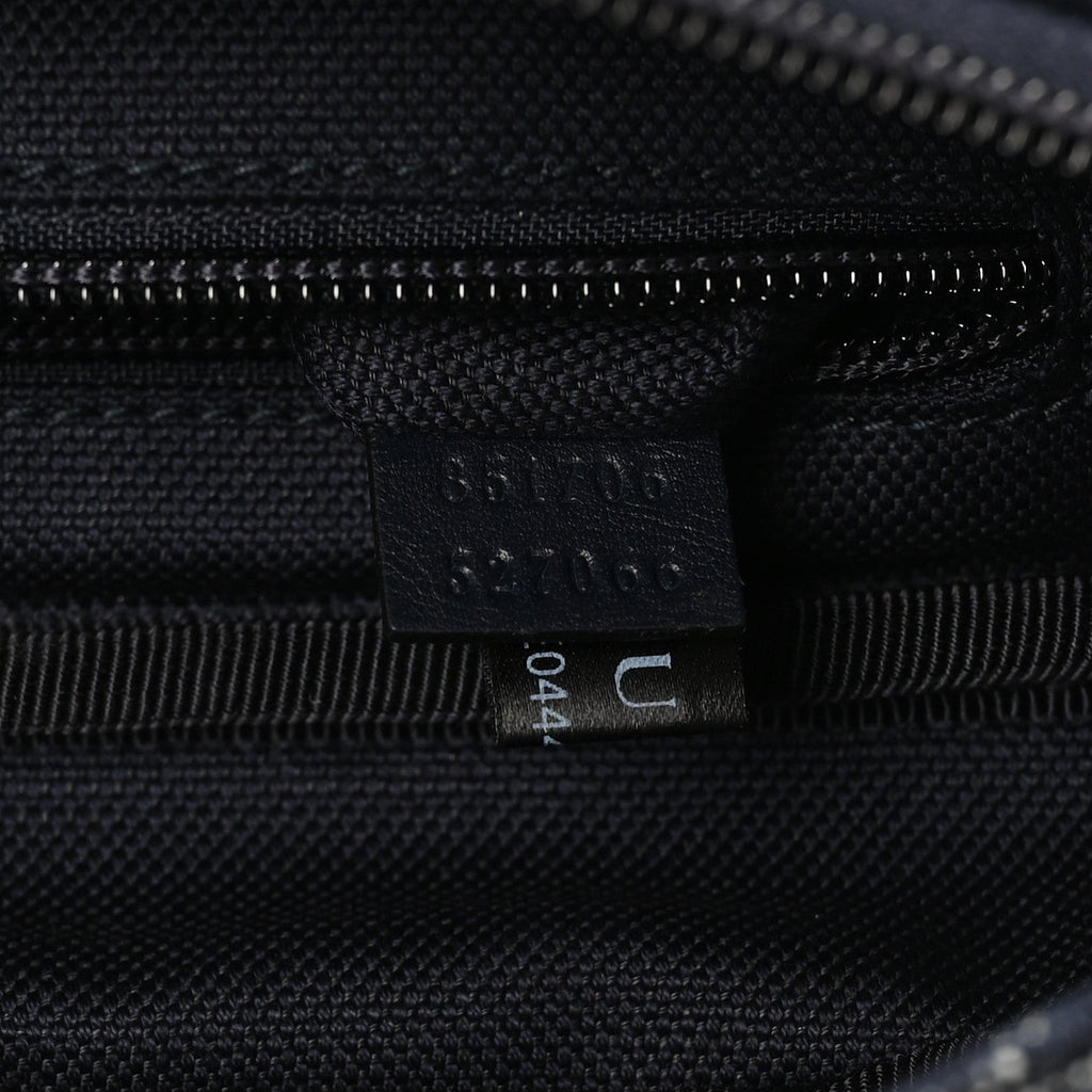 Canvas Monogram Camouflage Belt Bag Black