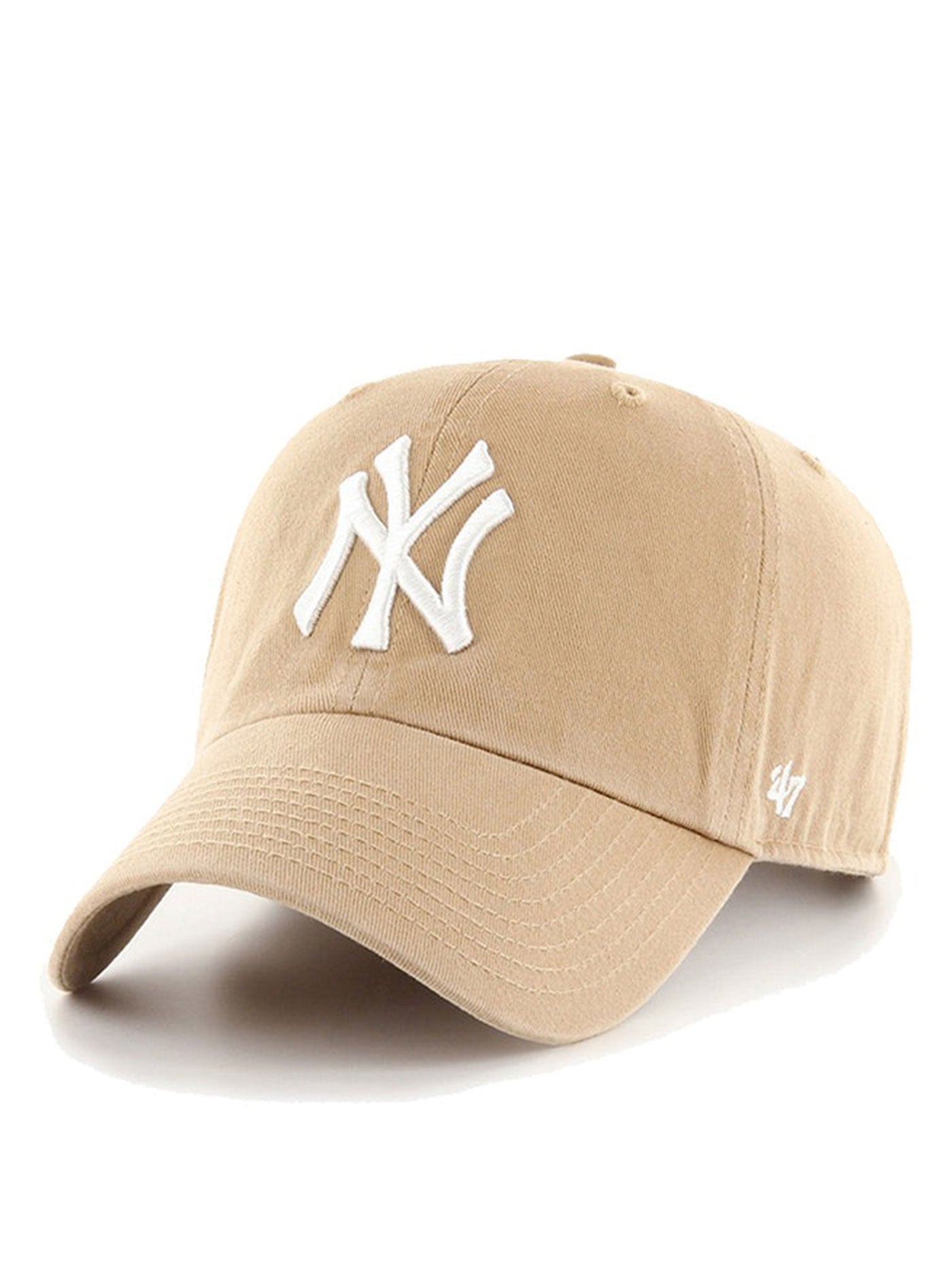 MLB Clean Up Khaki/White New York Yankees Hat
