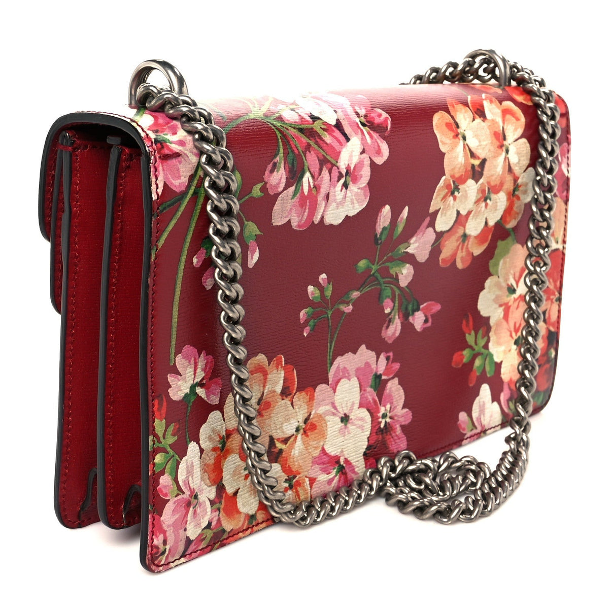 Calfskin Blooms Print Small Dionysus Shoulder Bag Romantic Cherry Multicolor