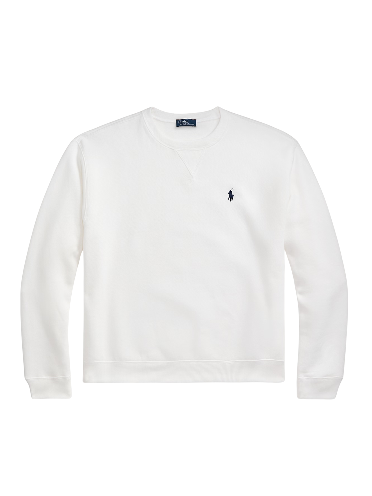 RALPH LAUREN WOMEN Fleece Crewneck Sweatshirt White