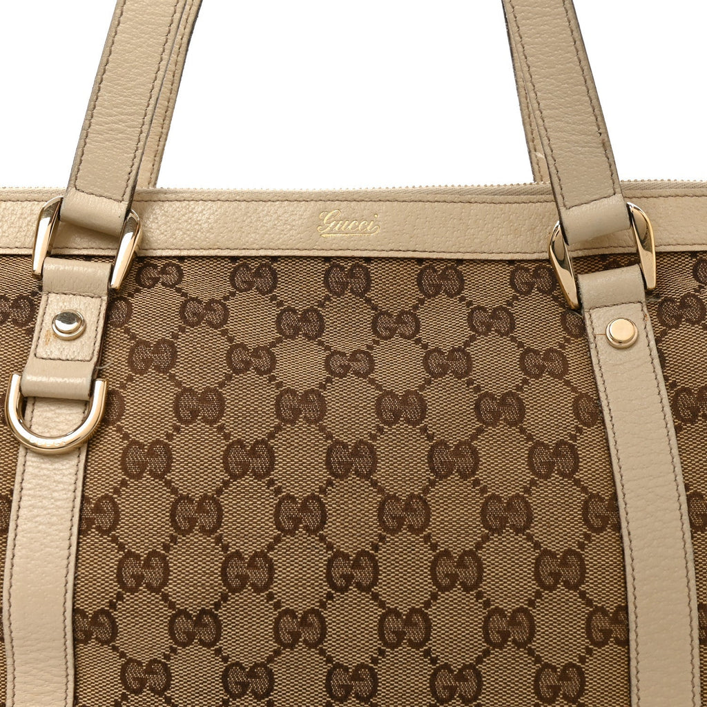 Monogram Medium Abbey Tote Off White