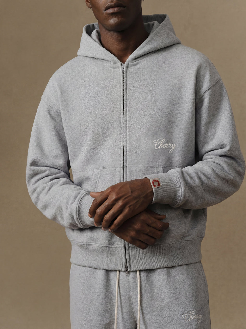 American Classic Zip Hoodie (Heather Grey)