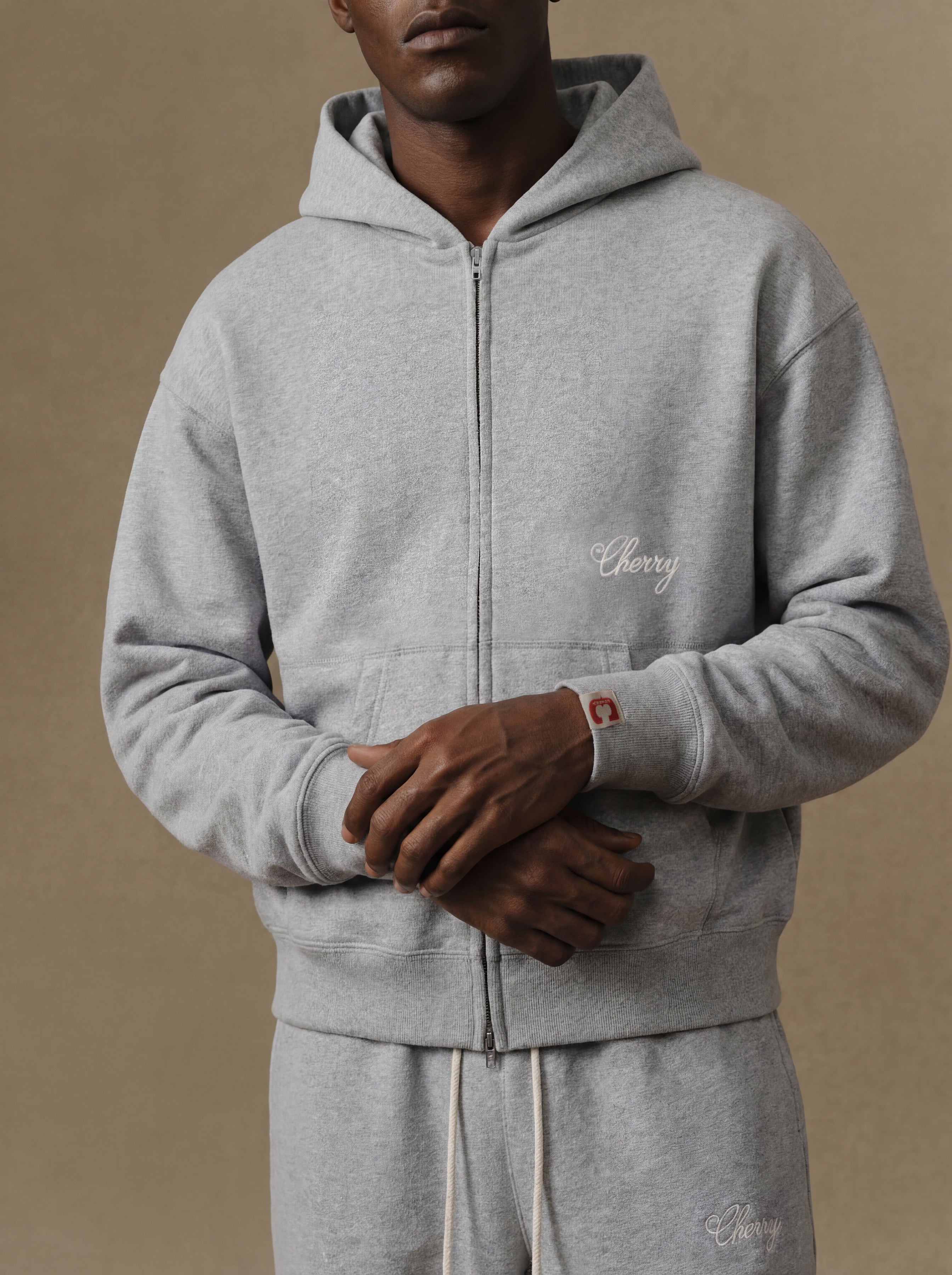 American Classic Zip Hoodie (Heather Grey)