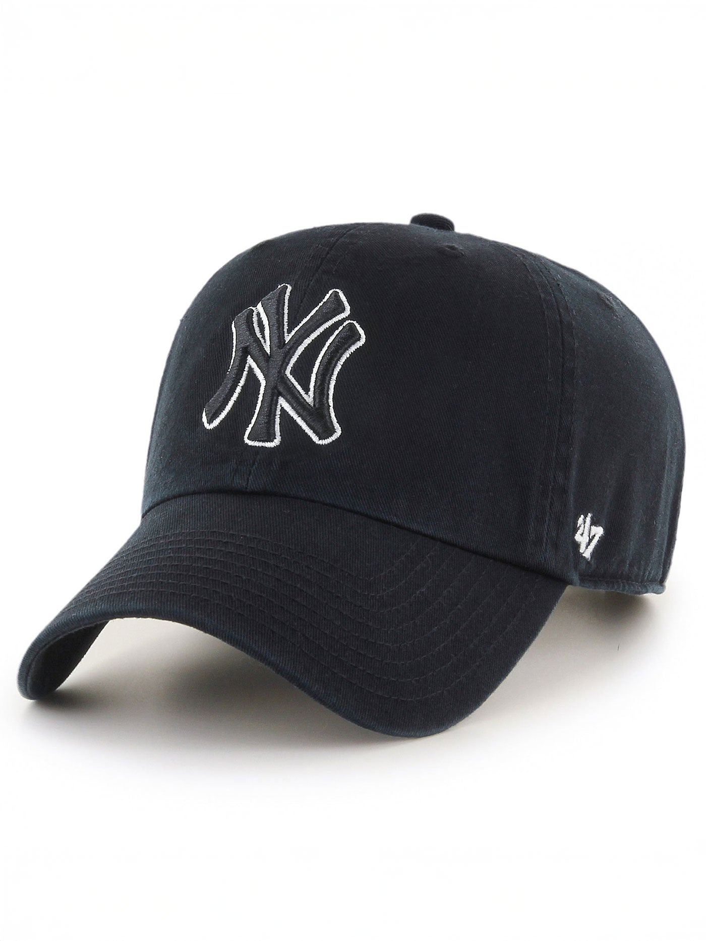 47 Clean Up New York Yankees Black/White Hat
