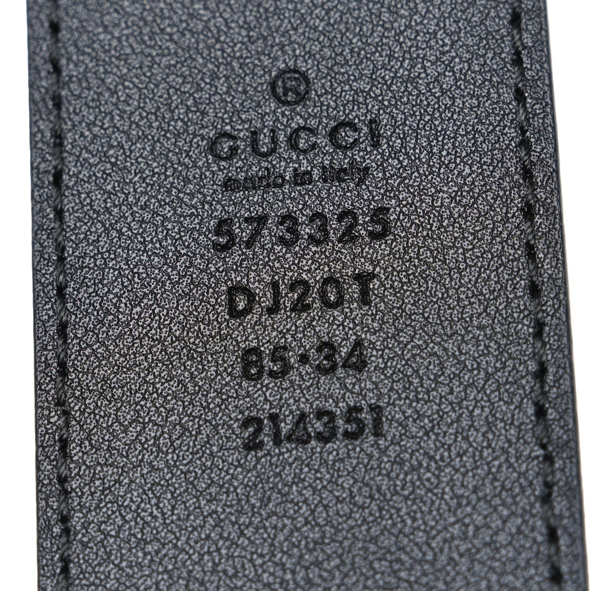 Textured Dollar Calfskin 40mm Belt 85 34 Black