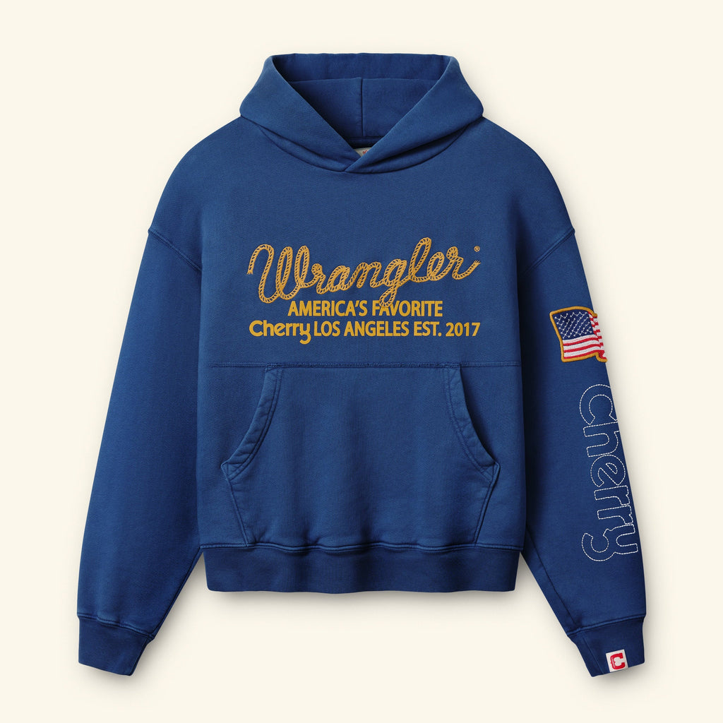 Cherry x Wrangler Hoodie (Royal Blue)