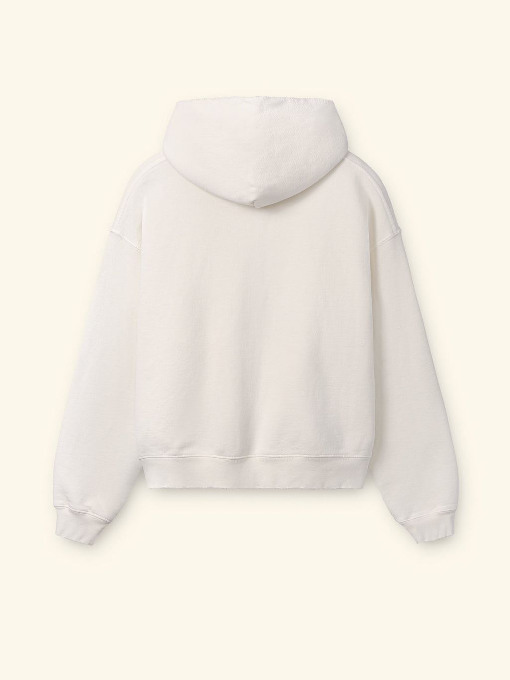 Distressed Zip Up Hoodie (Straw)