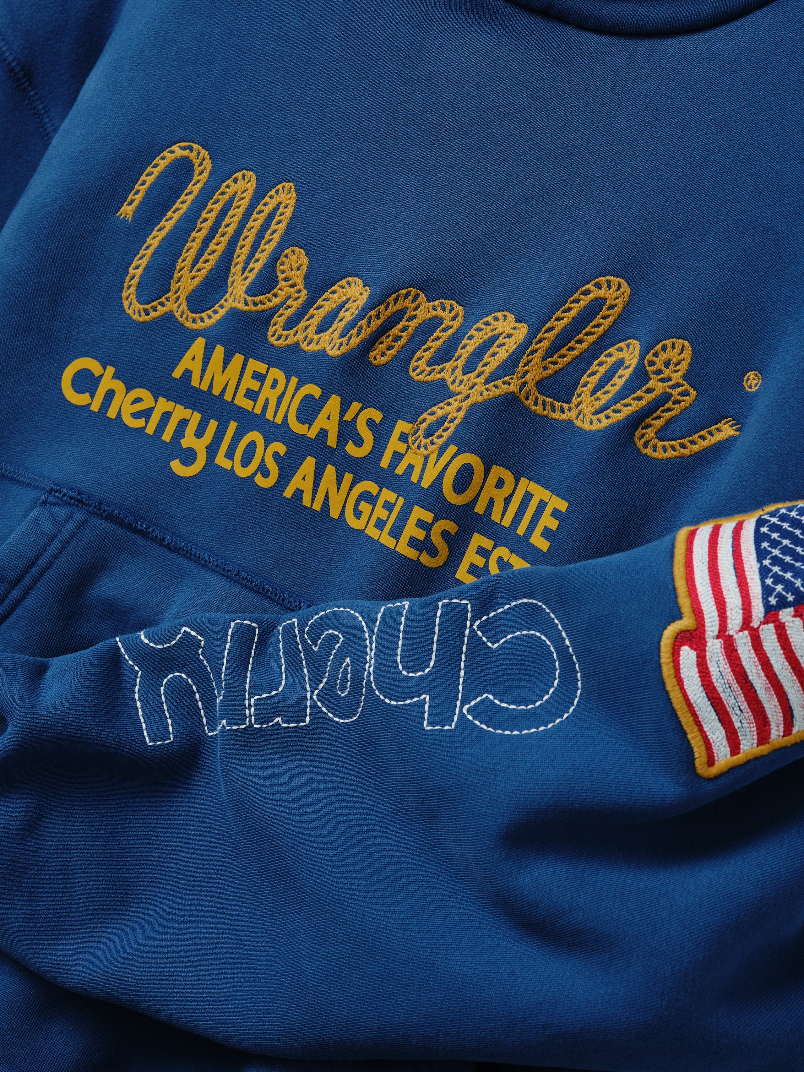 Cherry x Wrangler Hoodie (Royal Blue)