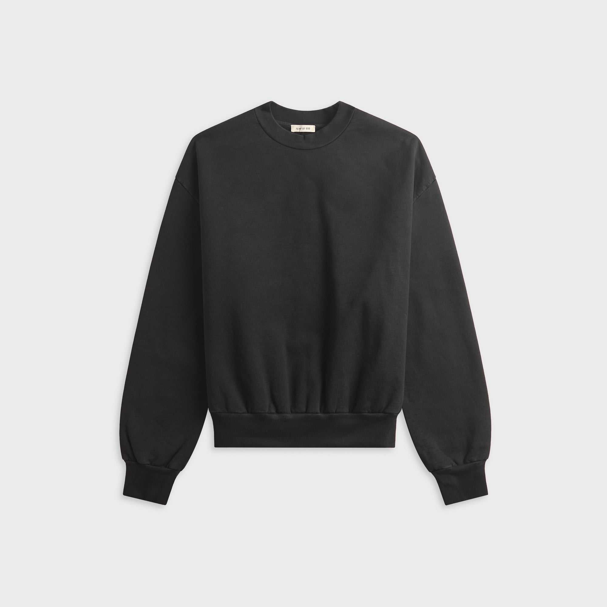 Fear of God Sunfaded Classic Half Raglan Sweatshirt - Black