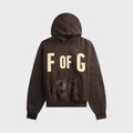 Fear of God F Of G Classic Fit Half Raglan Hoodie - Dark Brown