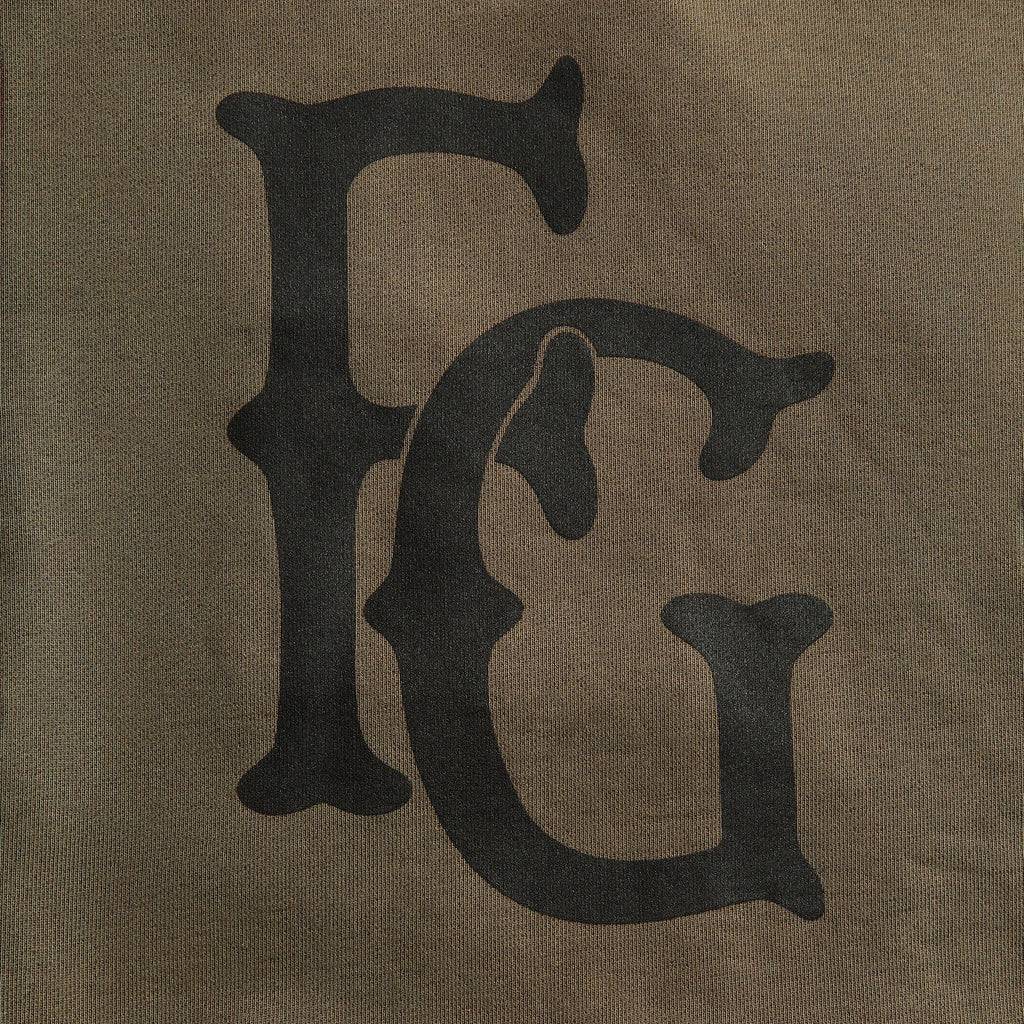 Fear of God Baseball Club Half Zip Hoodie - Faded Brown