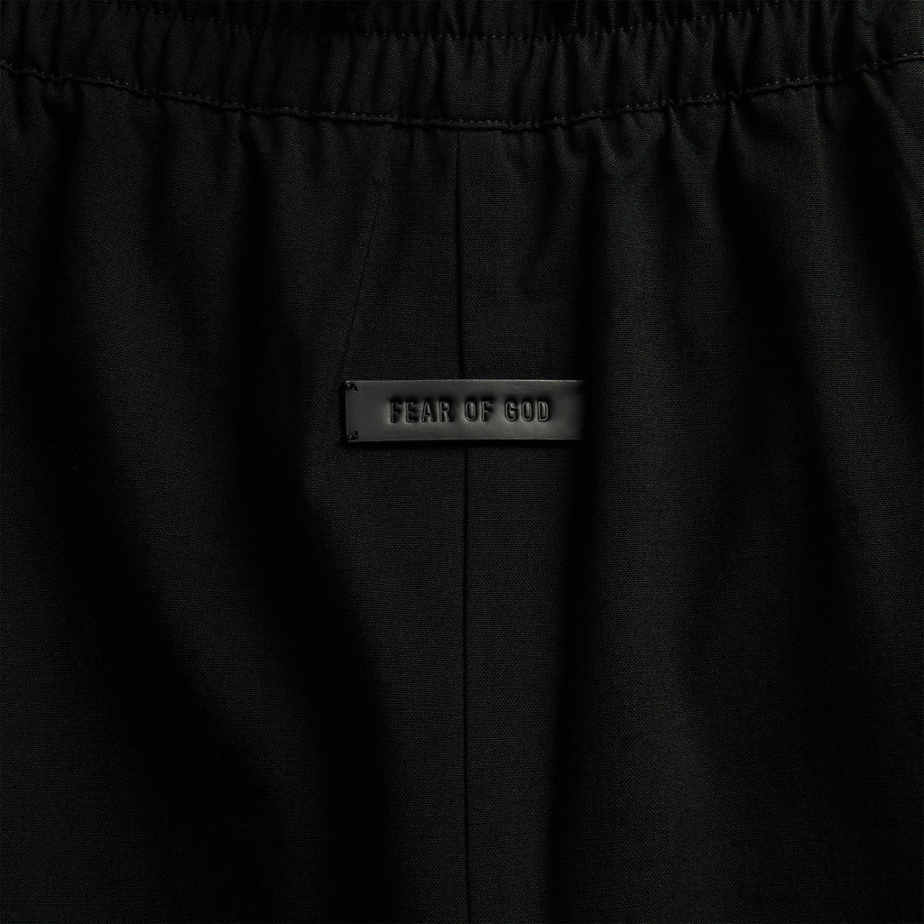 Fear of God Wool Ripstop Wide Leg Drawstring Pant - Black