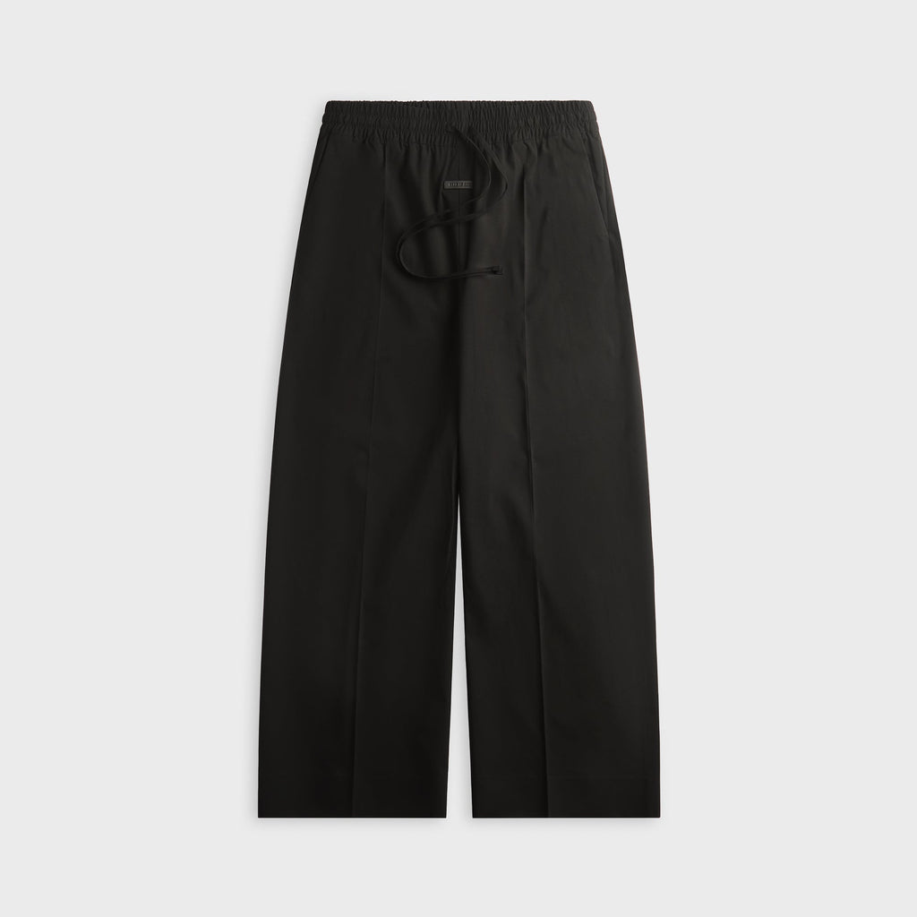 Fear of God Wool Ripstop Wide Leg Drawstring Pant - Black
