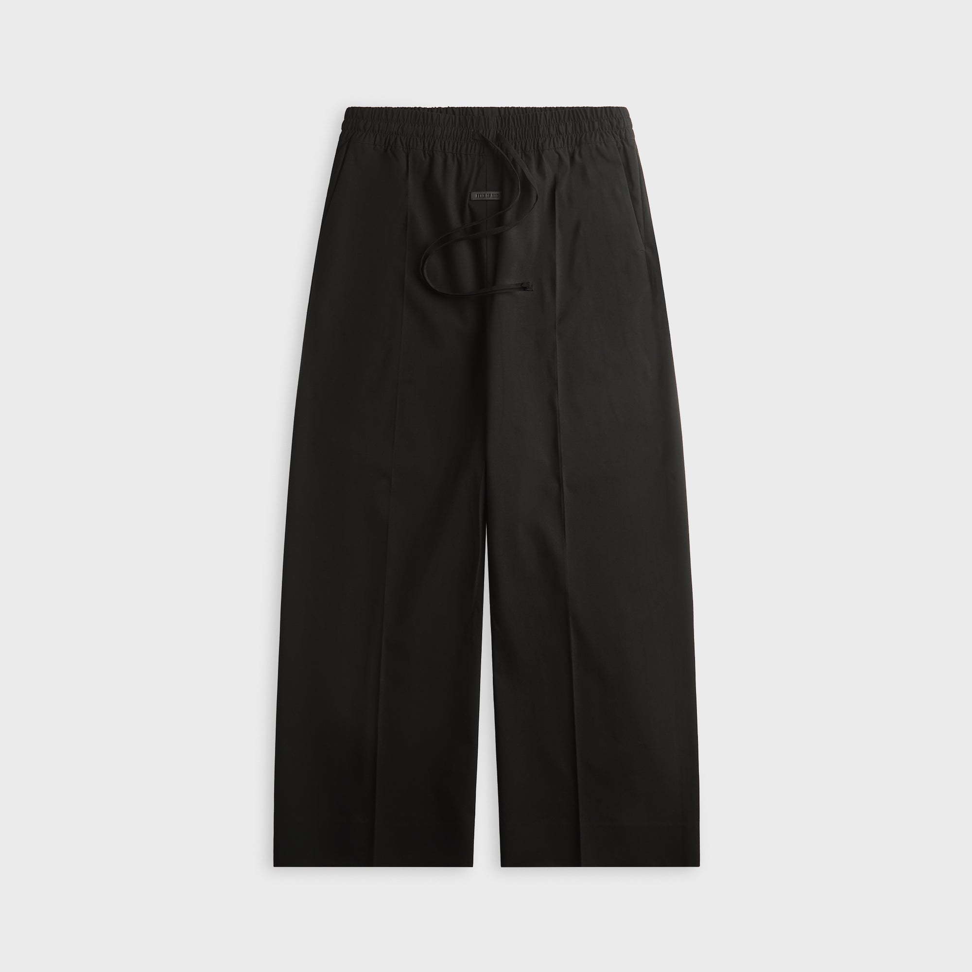 Fear of God Wool Ripstop Wide Leg Drawstring Pant - Black
