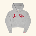 Women's Distressed Zip Hoodie (Heather Grey)