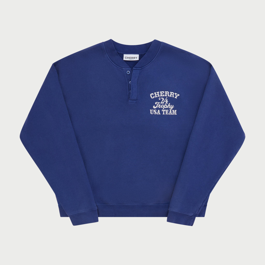 Trophy Henley Crewneck