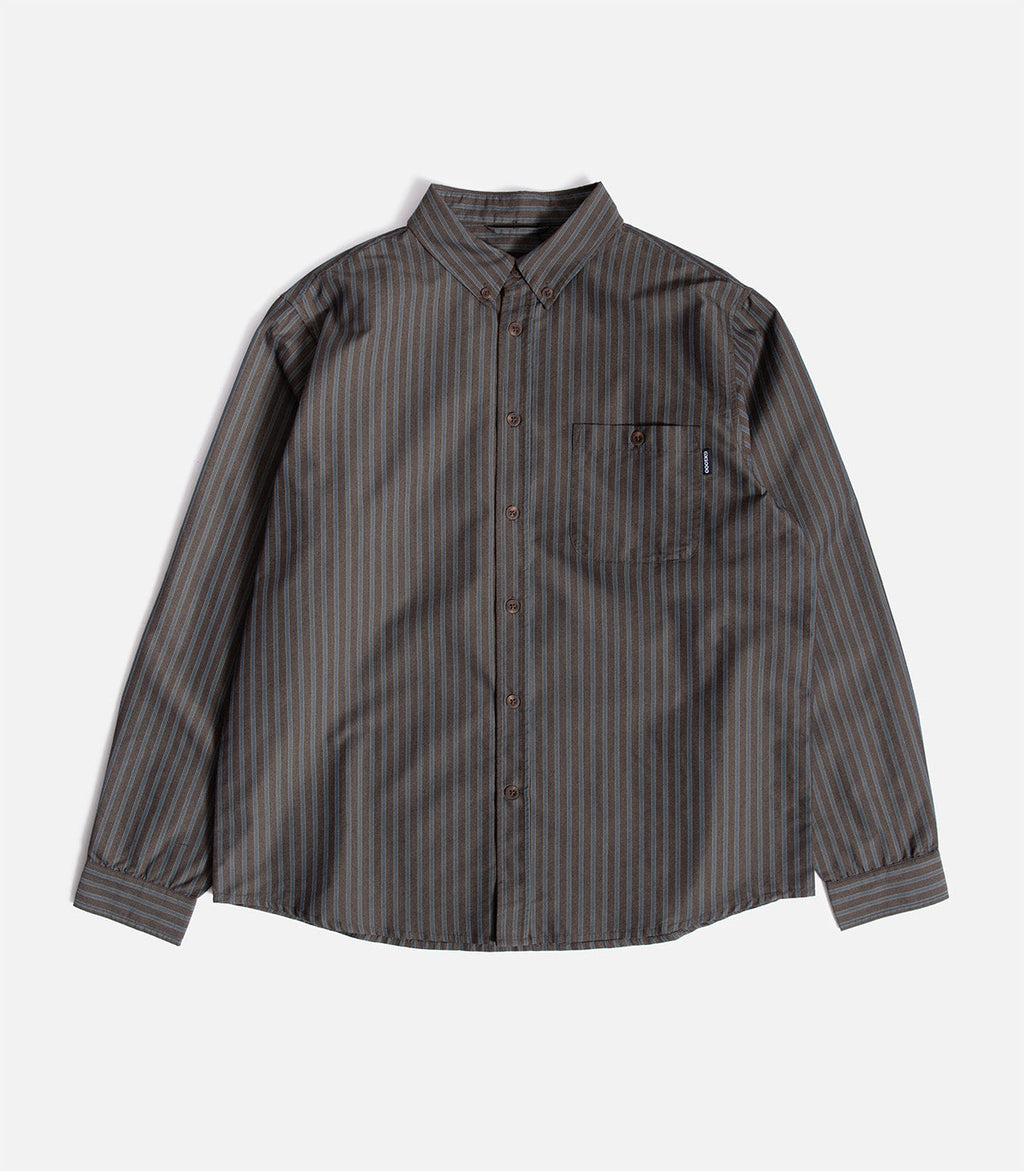 GX1000 Long Sleeve Stripe Button Down Shirt