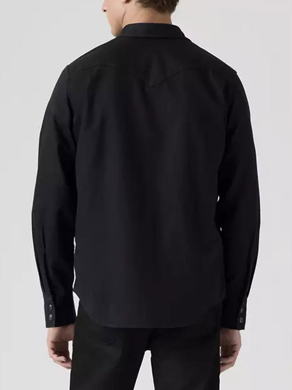 Classic Western Standard Black New Black Rinse Long Sleeve Buttondown Shirt