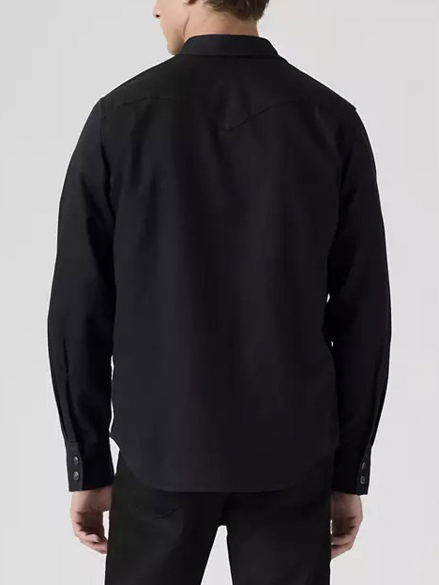 Classic Western Standard Black New Black Rinse Long Sleeve Buttondown Shirt