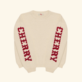 Cotton Knit Crewneck (Cream/Red)