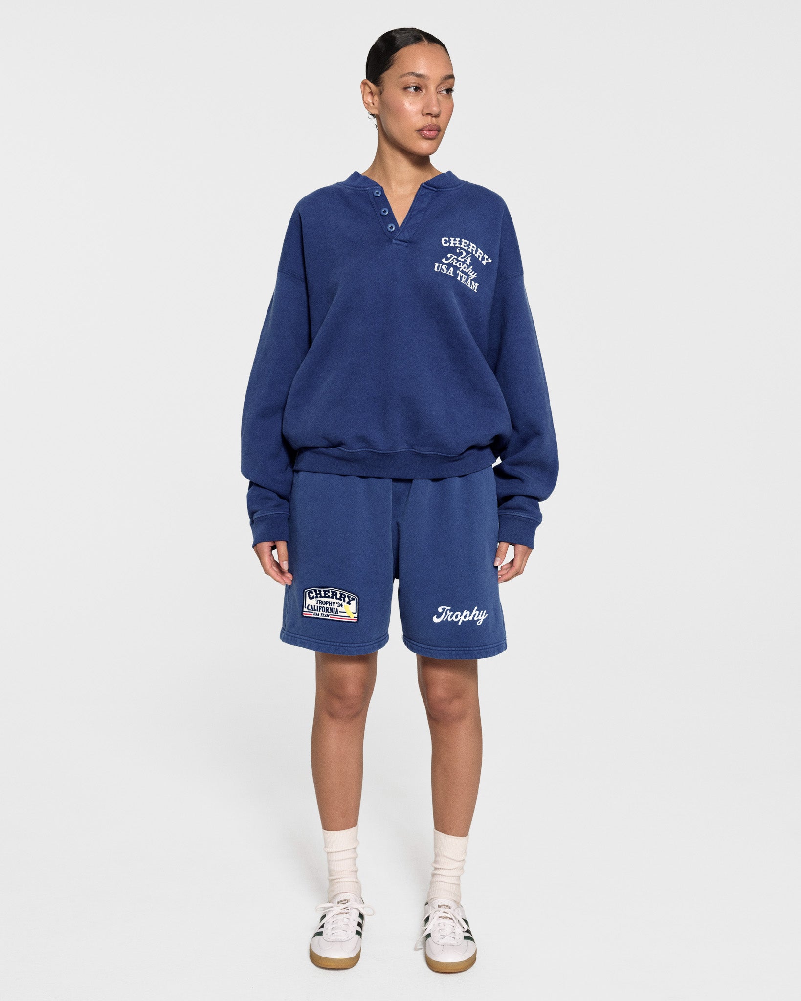 Trophy Henley Crewneck