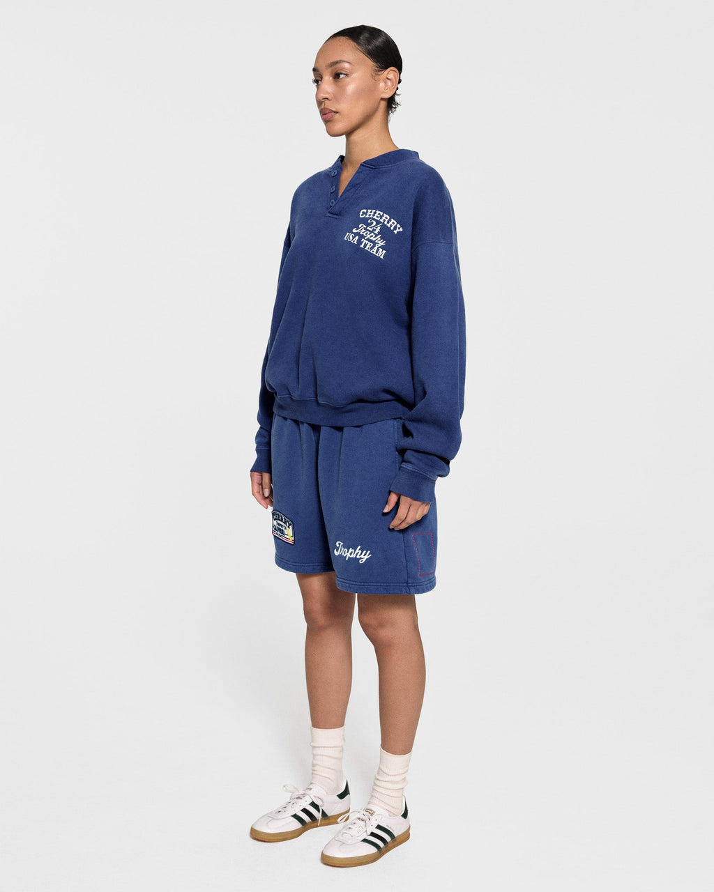 Trophy Henley Crewneck