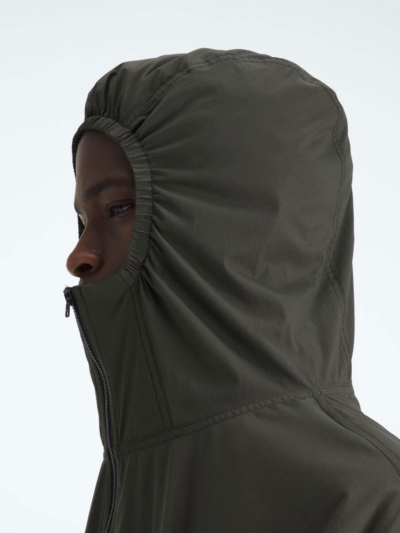 TNF Red Box Packable Hooded Wind Jacket