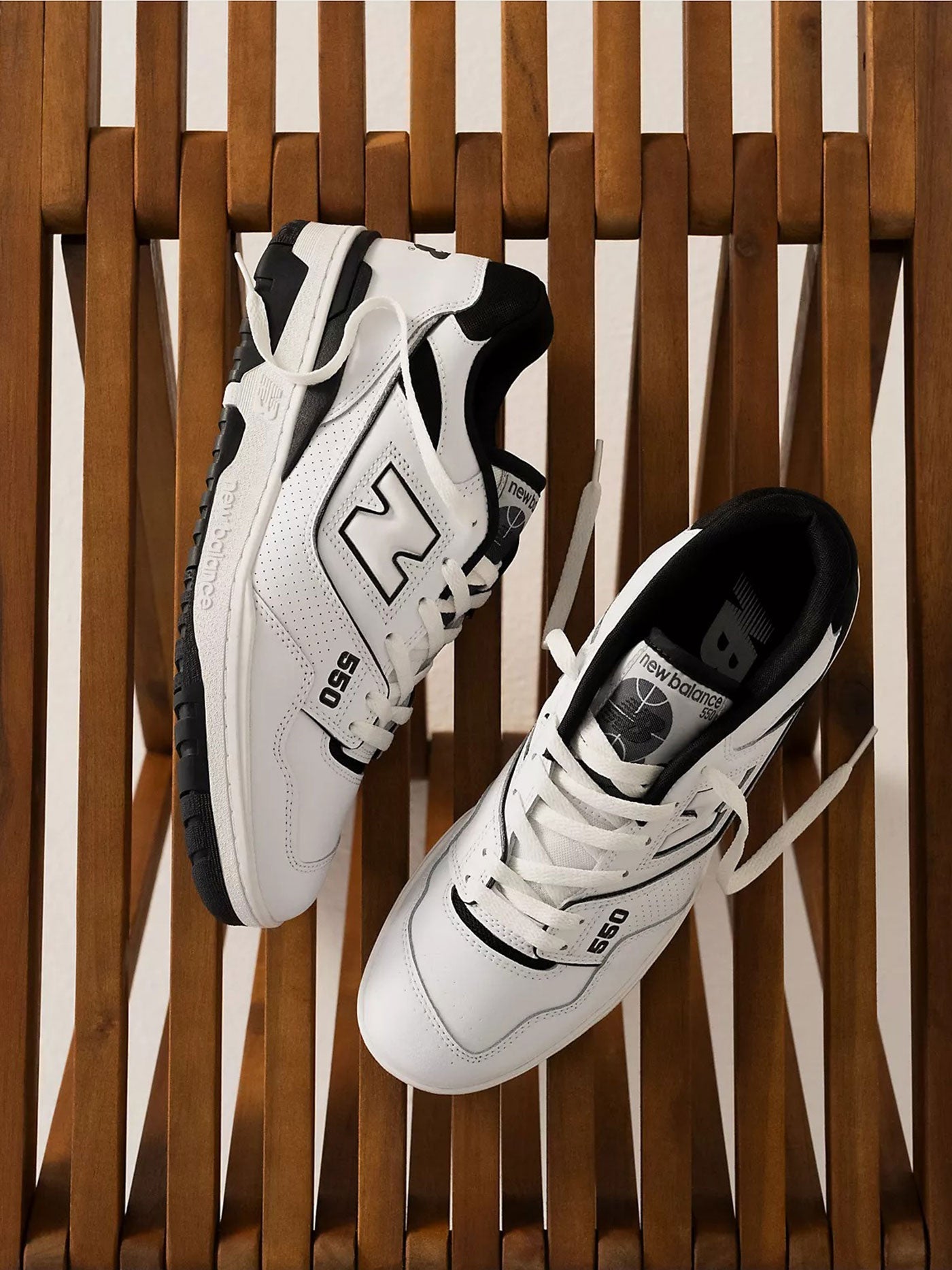 550 White/Black Shoes