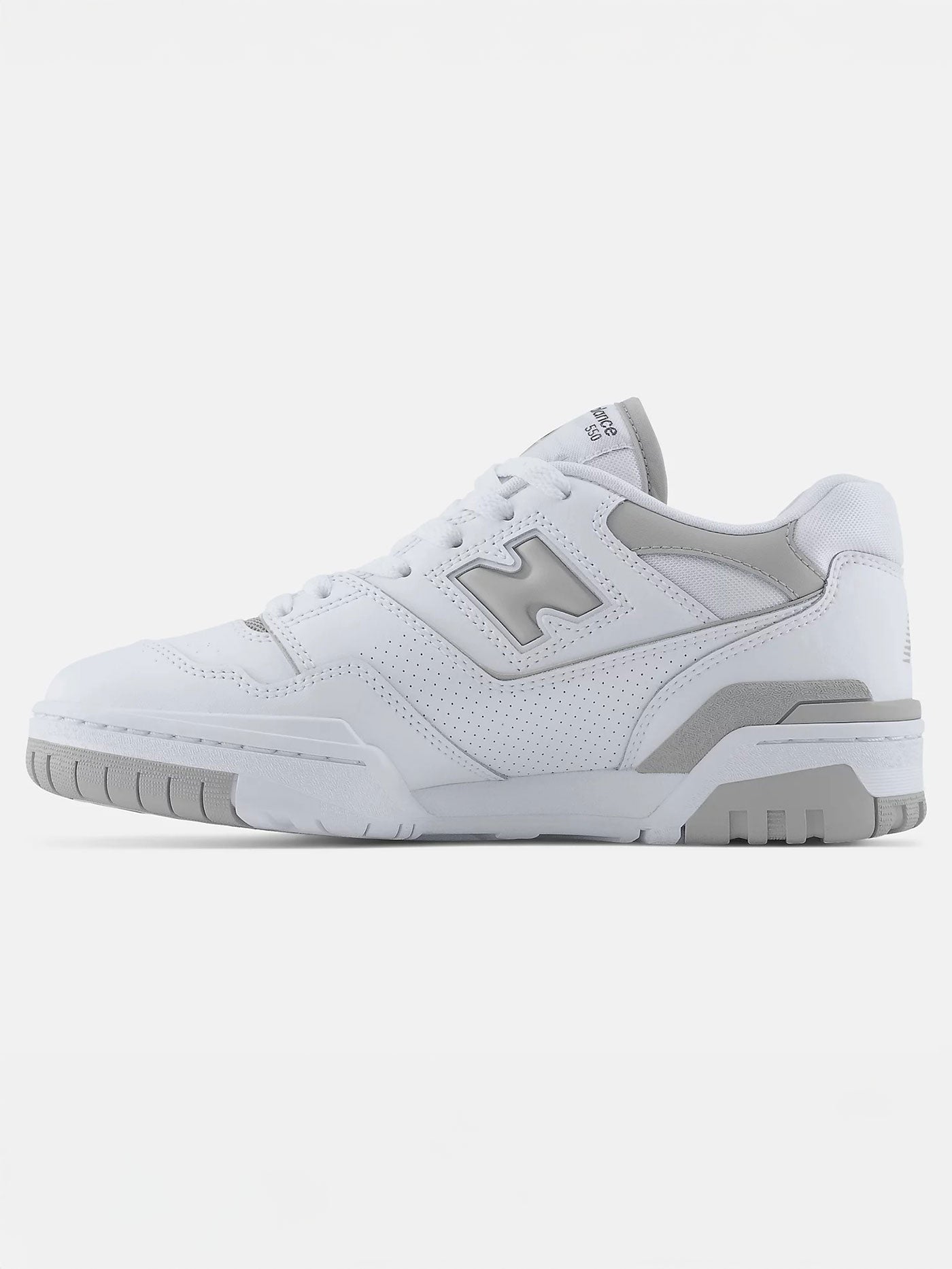 550 White/Raincloud/White Shoes