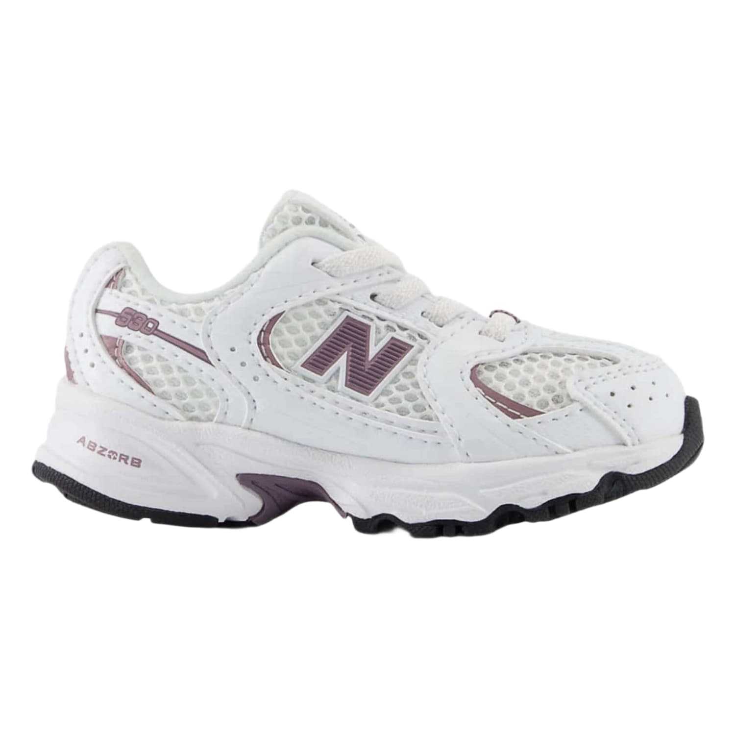 New Balance 530 Bungee Lace White Dark Ice Wine (TD)