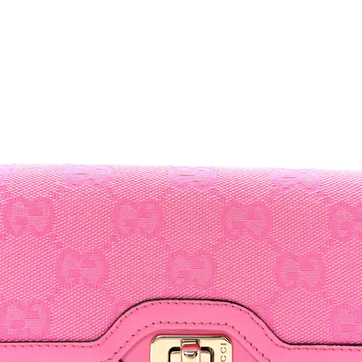 GG Monogram Scratch Lux Calfskin Mini Luce Shoulder Bag Rose Dark Blossom
