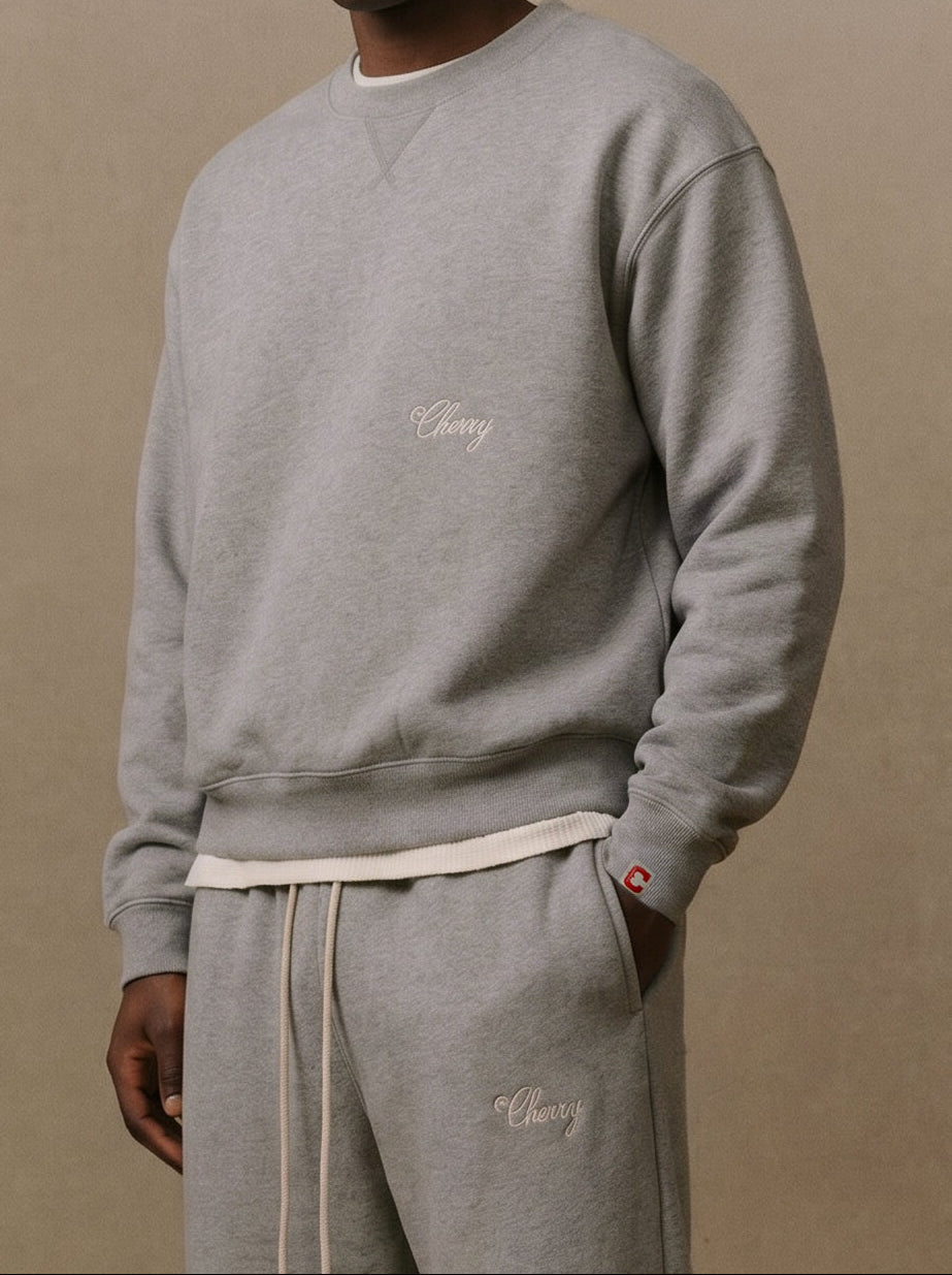 American Classic Crewneck (Heather Grey)