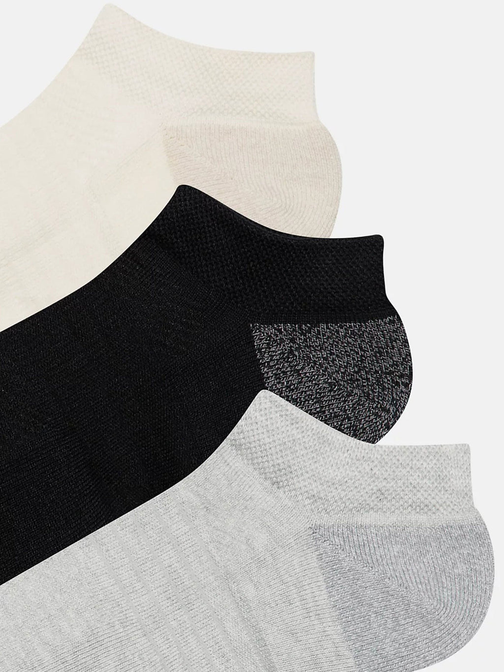 Active No Show 3 Pack Socks
