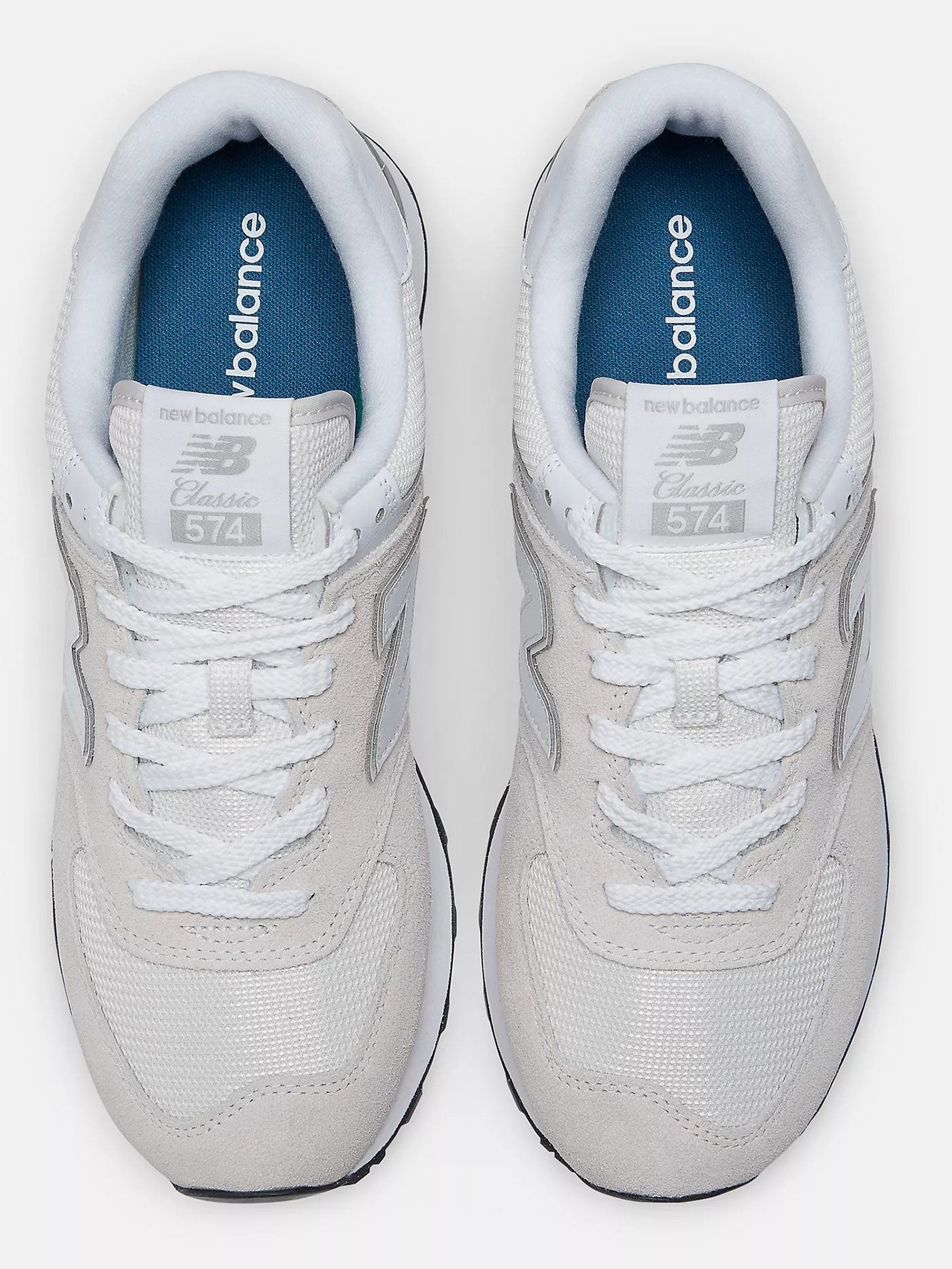 574 Nimbus Cloud/White Shoes