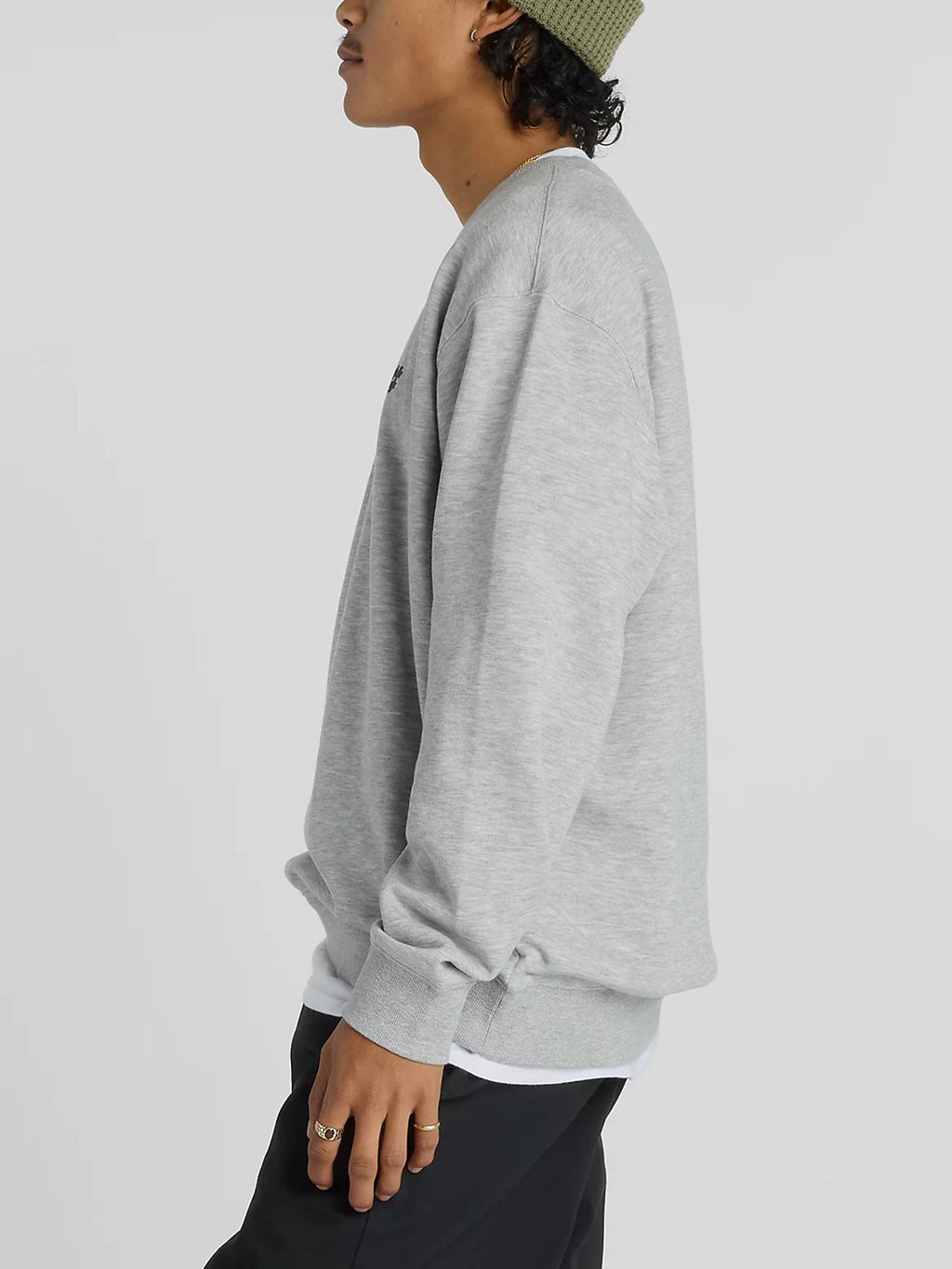 French Terry Print Logo Crewneck Sweatshirt