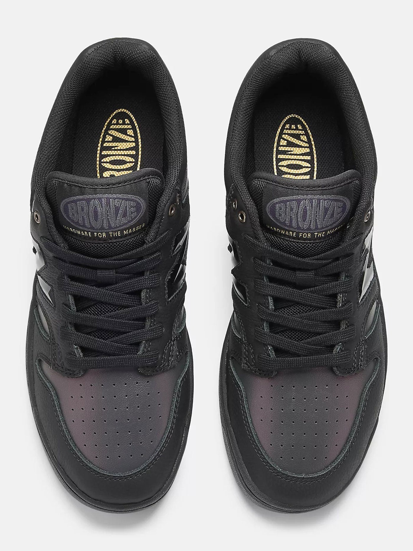 480 x Bronze 56K Black/Black Shoes